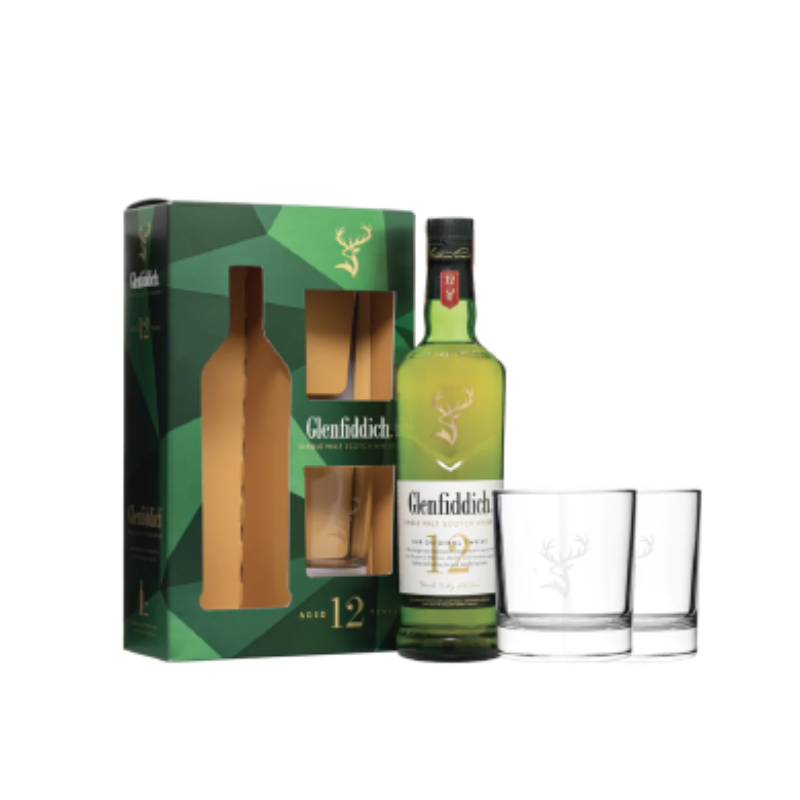 Glenfiddich 12 Years + 2 Glasses