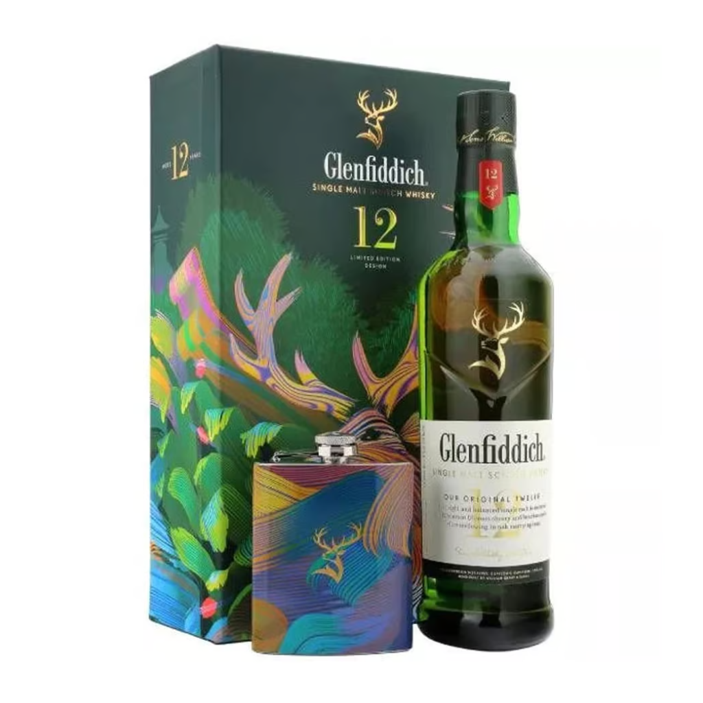 Glenfiddich 12 years Gift Pack with Flask