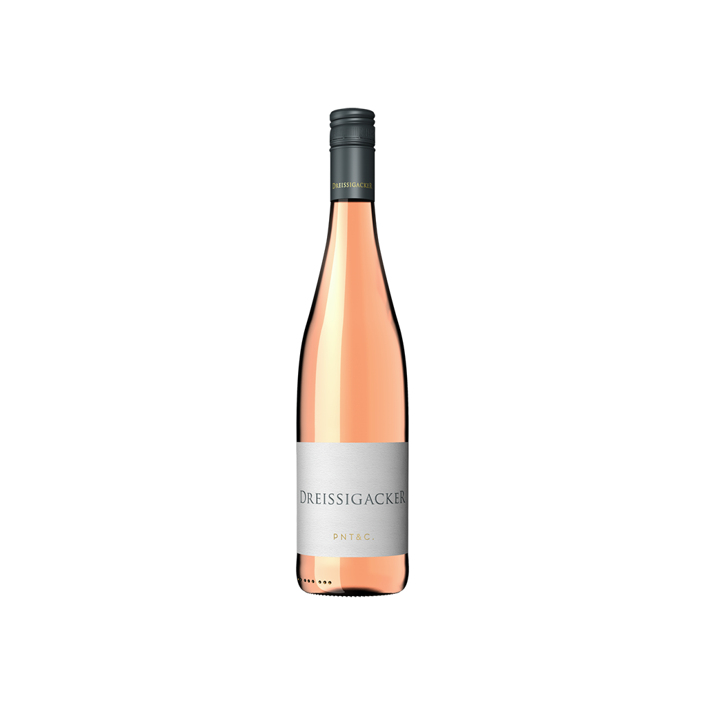 Dreissigacker P N T & C. Rosé, a rosé wine from Rheinhessen , Germany.