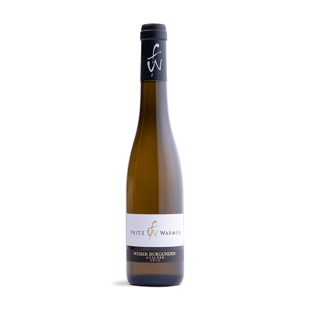 Fritz Waßmer Weißer Burgunder Auslese , a sweet wine from Baden, Germany.