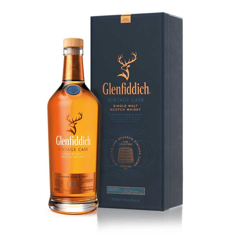 Glenfiddich Vintage Cask 70cl, a Single Malt from Speyside, Scotland.