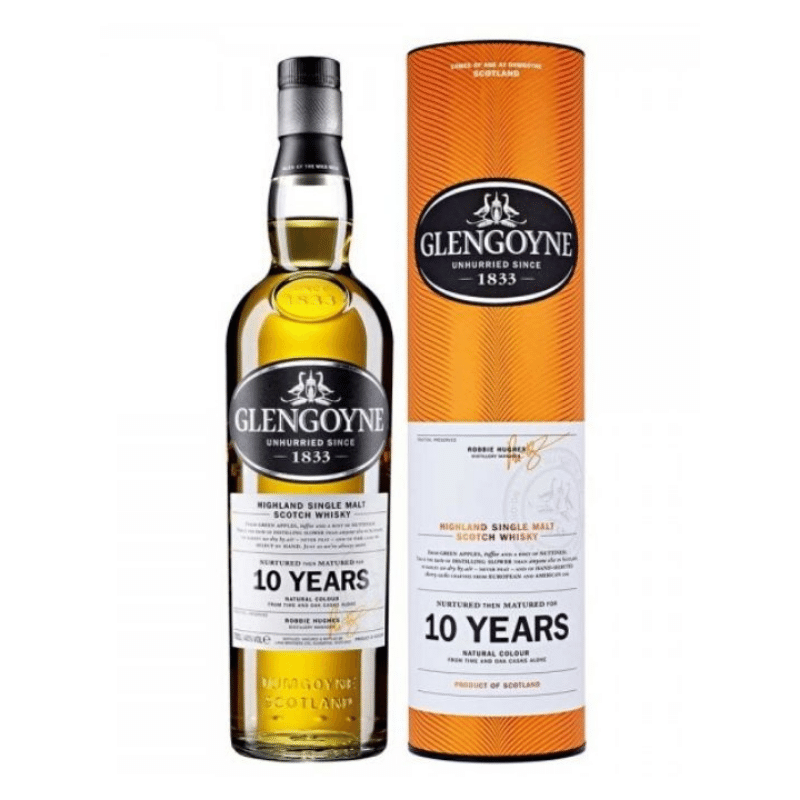 Glengoyne 10 Year Old Single Malt Scotch Whisky 70cl, from the Highland, Scotland.