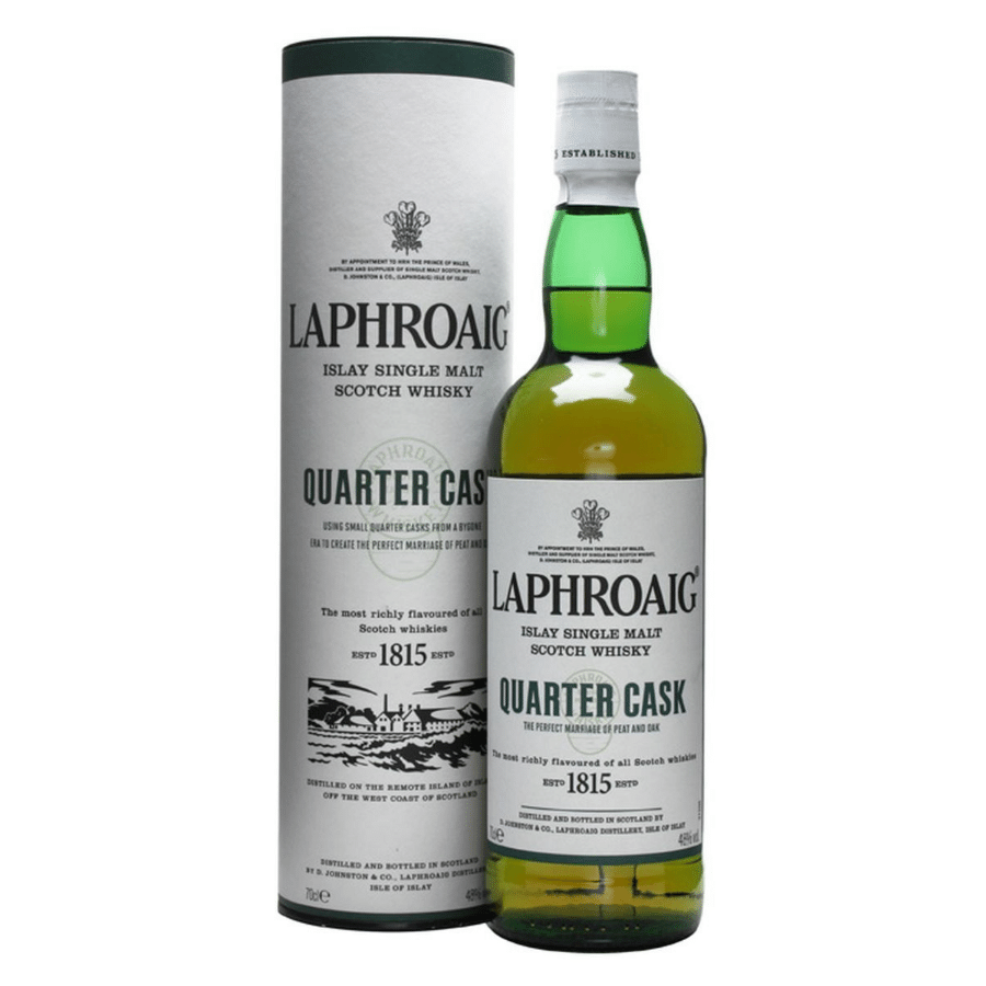 Laphroaig Quarter Cask 70cl, a Single Malt from the Isle of Islay, Scotland.