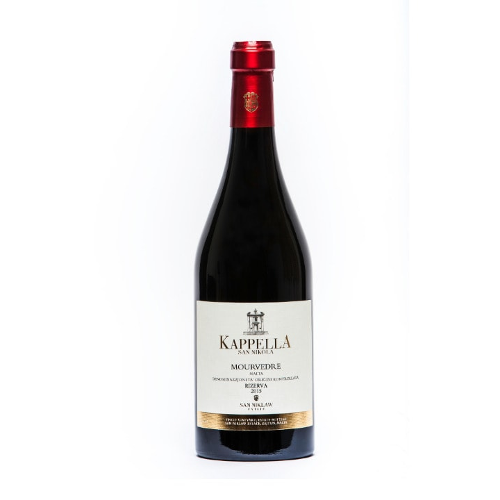 San Niklaw Kappella San Nikola Mourvedre, a red wine from Malta.