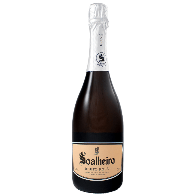 Soalheiro Espumante Bruto Rosé, a sparkling wine from Monção e Melgaço, Portugal.