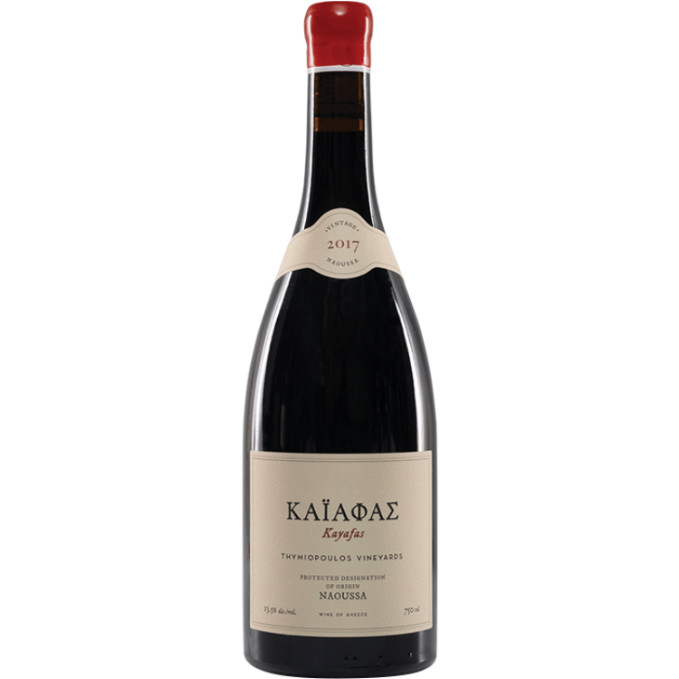 Thymiopoulos Kayafas Single Terroir, a red wine from Naoussa, Greece.