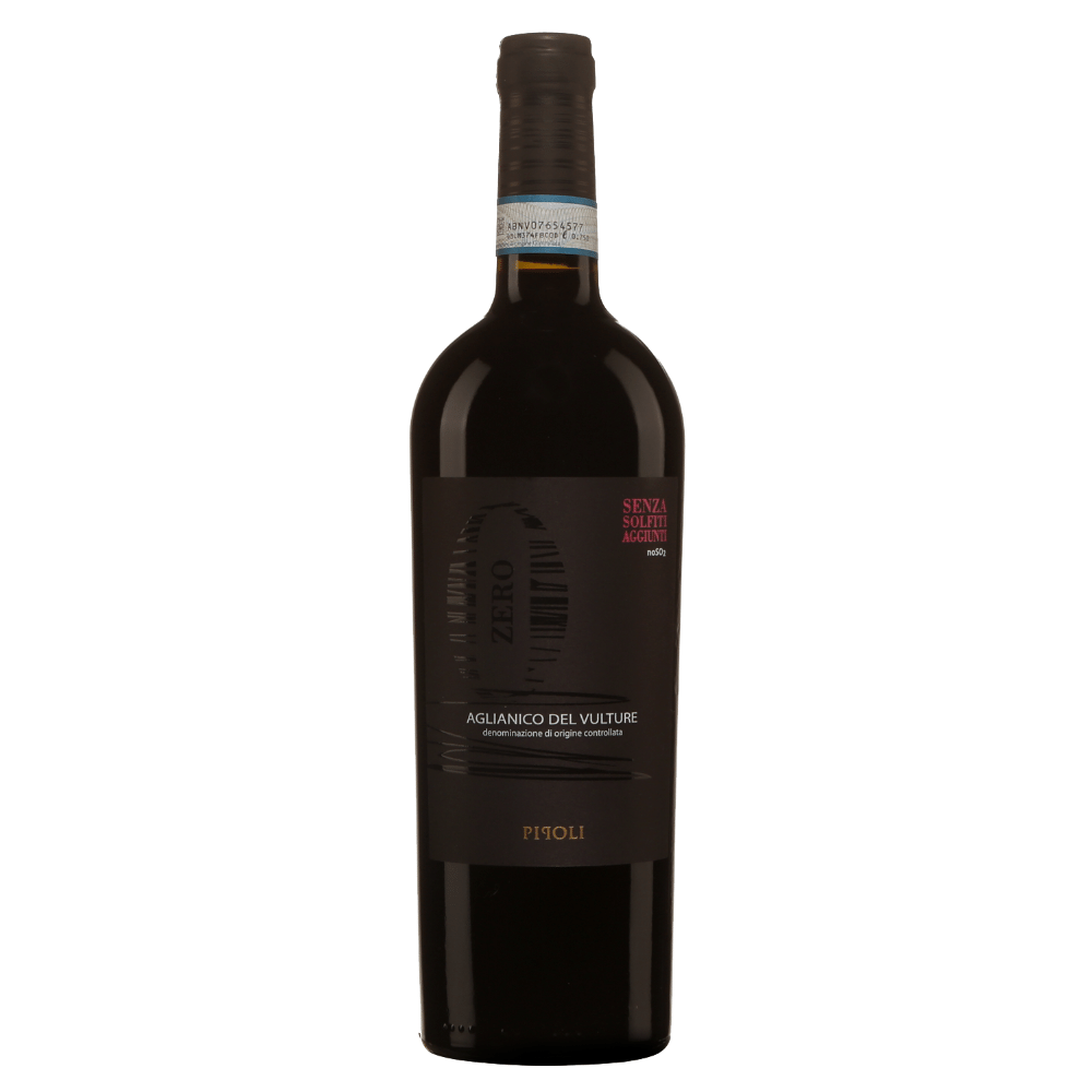 Vigneti del Vulture Pipoli Zero Aglianico del Vulture, a red wine from Aglianico del Vulture, Italy.