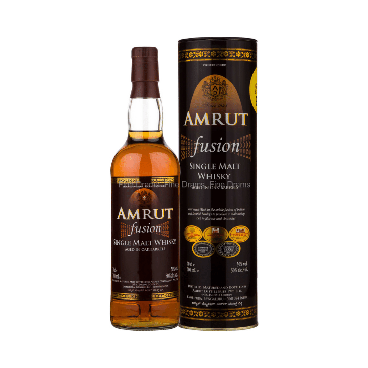 Amrut Fusion Single Malt Whisky 70cl, from India, available at Divino, Mqabba, Malta.