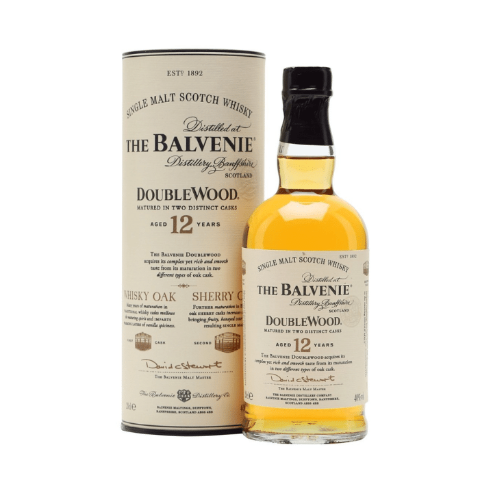 Balvenie 12 Year Old DoubleWood Single Malt Whisky 70cl, from Speyside, Scotland.