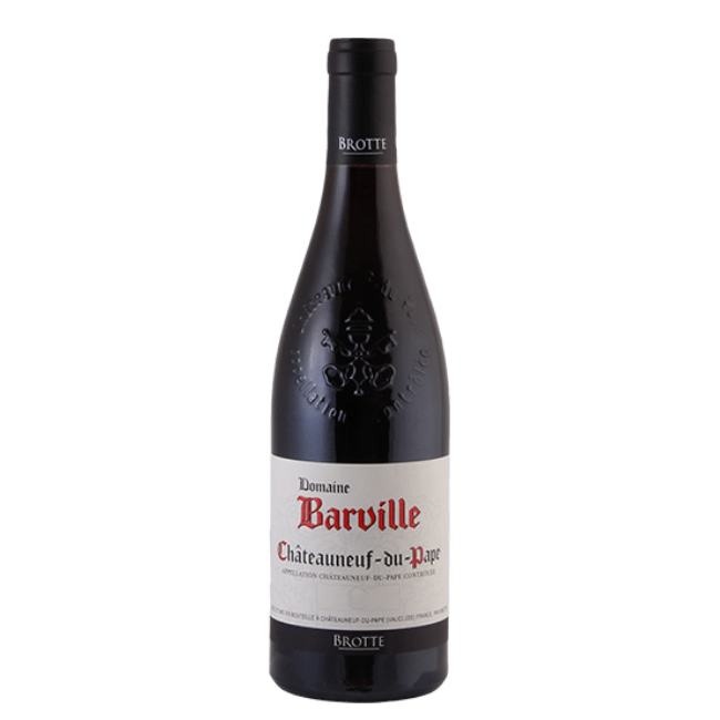 Brotte Châteauneuf-du-Pape Domaine Barville Rouge, a red wine from Châteauneuf-du-Pape, France.