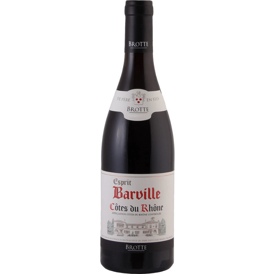 Brotte Cotes du Rhône Esprit Barville Rouge, a red wine from Côtes-du-Rhône, France.