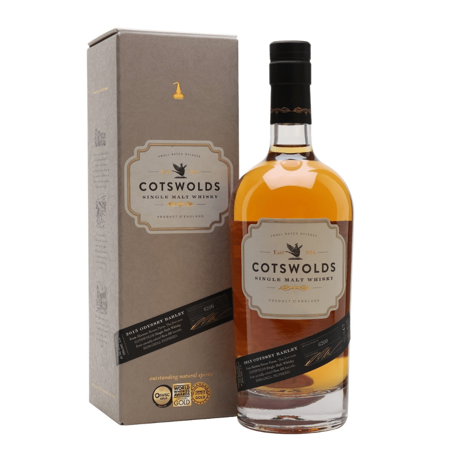 Cotswolds Single Malt Whisky 70cl, from the Cotswolds, England.