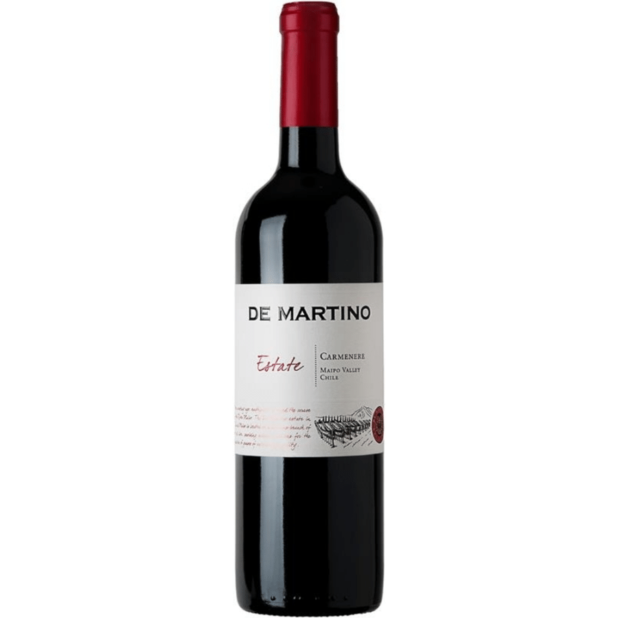 De Martino Estate Carmenère, a red wine from Maipo Valley, Chile.