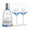 Gin Mare 70cl & 2 Glasses Gift Set, a Spanish Gin, presented in a gift set with 2 beautiful glasses.