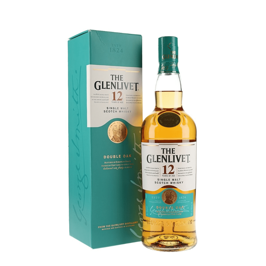 Glenlivet 12 Year Old Single Malt Scotch Whisky 70cl, from Speyside, Scotland.