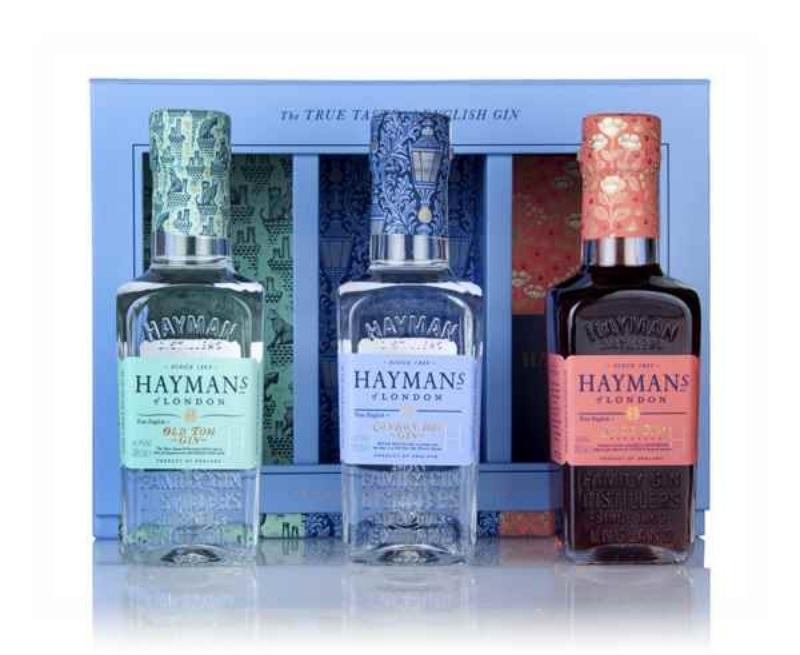 Hayman's Gin Triple Pack Gift Set (3 x 20cl)