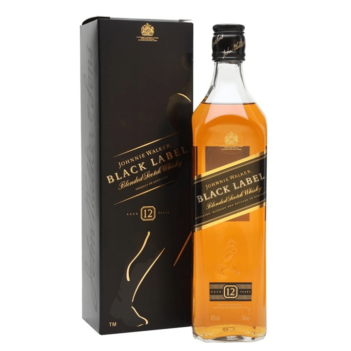 Johnnie Walker Black Label 12 Year Old 70cl, from Scotland, available at Divino, Mqabba, Malta.