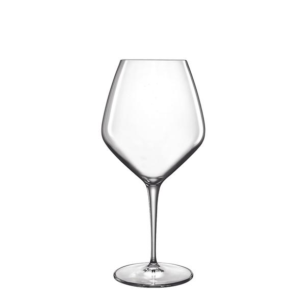 Set of 4 Modern Laser Cut Rim 24 Oz Wine Glasses Made of Crystal