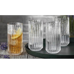 Set of 4 Nachtmann Shu Fa Crystal Highball Longdrink Glasses