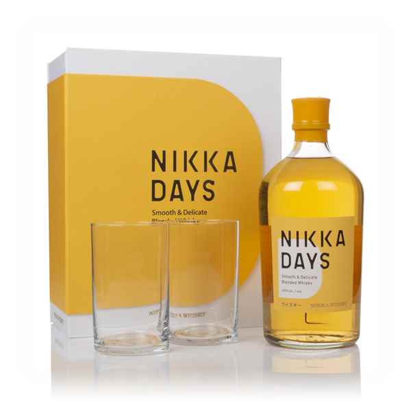 Nikka Days Blended Japanese Whisky & 2 Glasses Gift Set