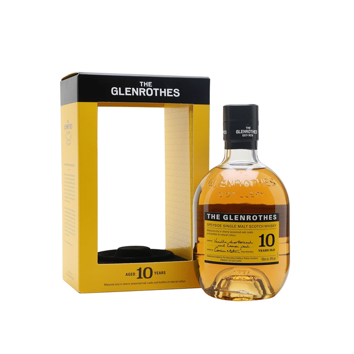 The Glenrothes 10 Year Old Single Malt Scotch Whisky 70cl, from Speyside, Scotland.
