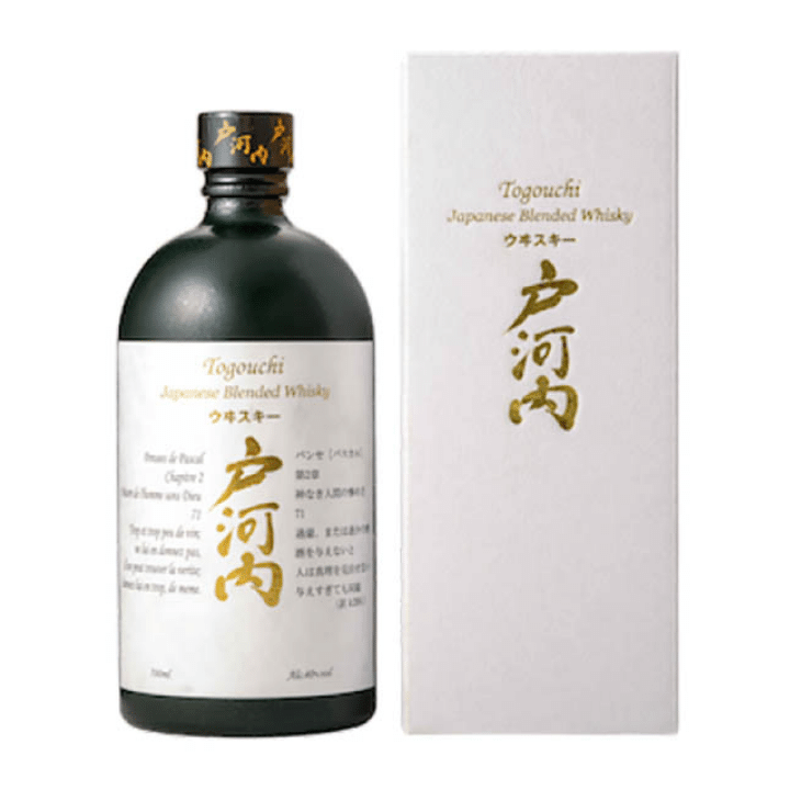 Togouchi Japanese Premium Blended Whisky 70cl, from Hiroshima, Japan.