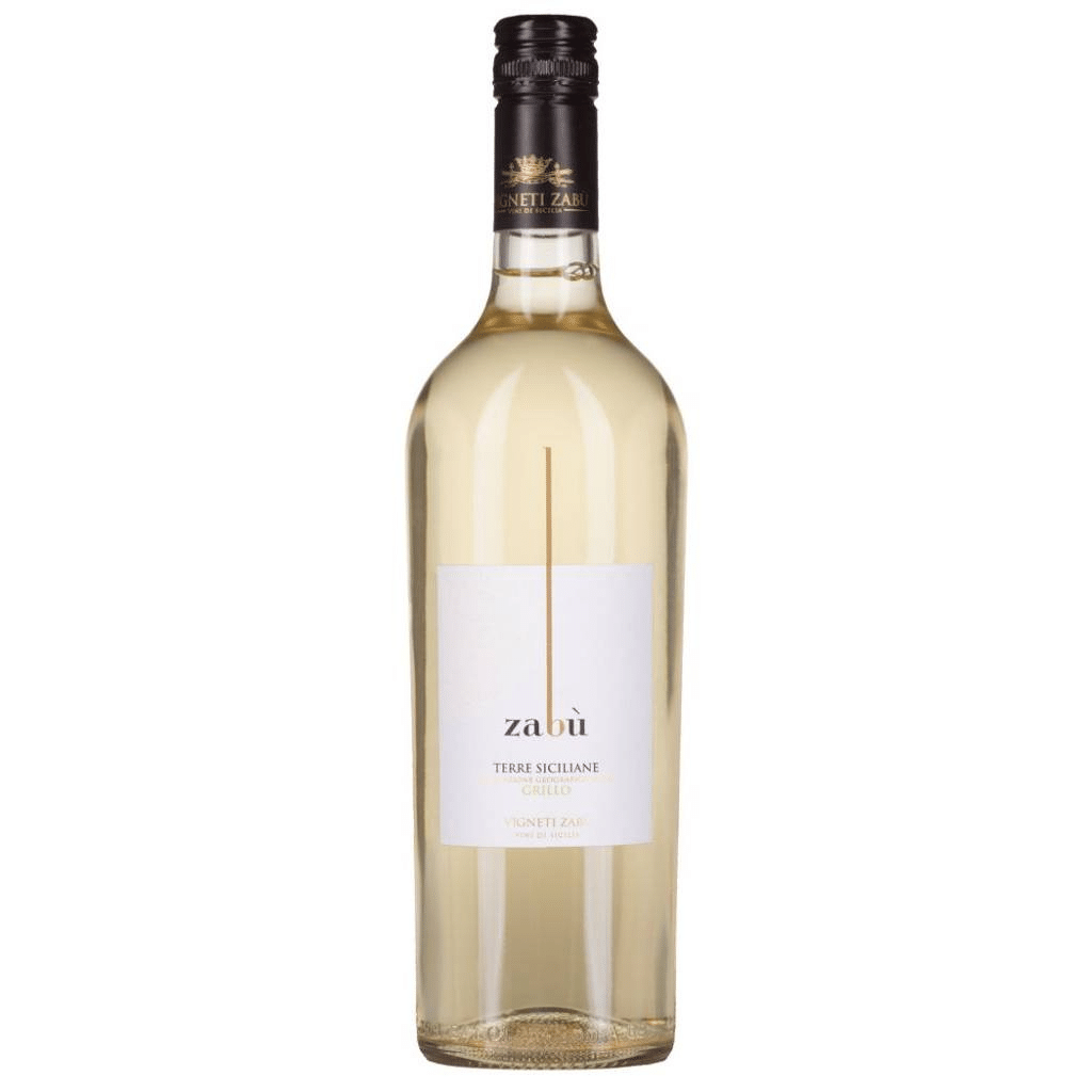 Zabu Grillo, a white wine from Terre Siciliane, Italy.